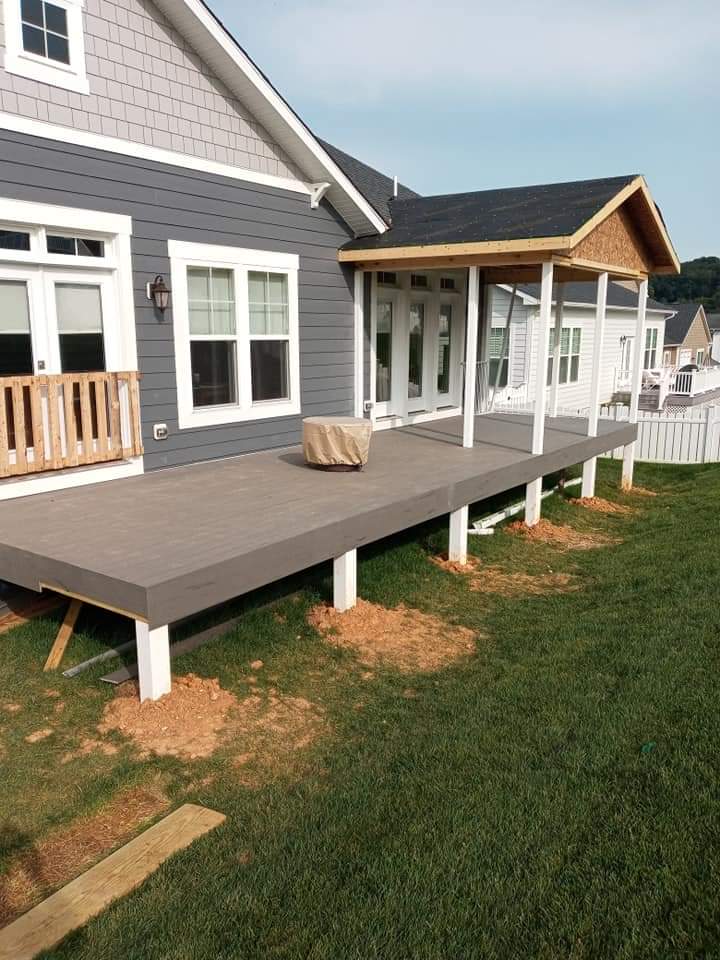 Deck under construction