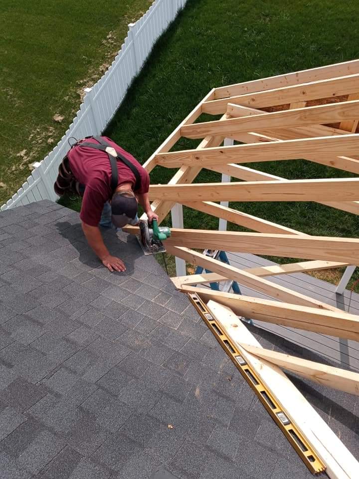 Roof under construction