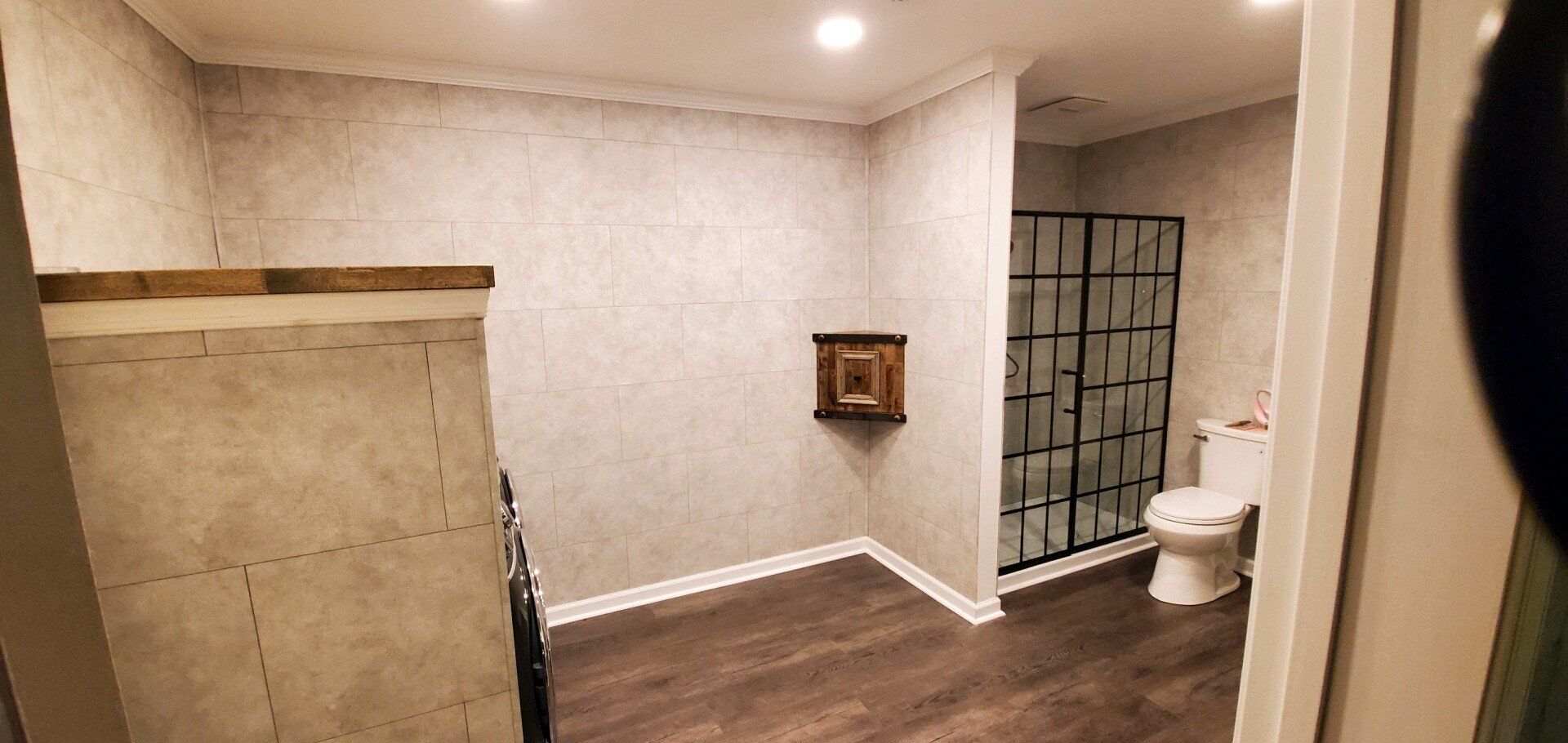 Bathroom and laundry room combo