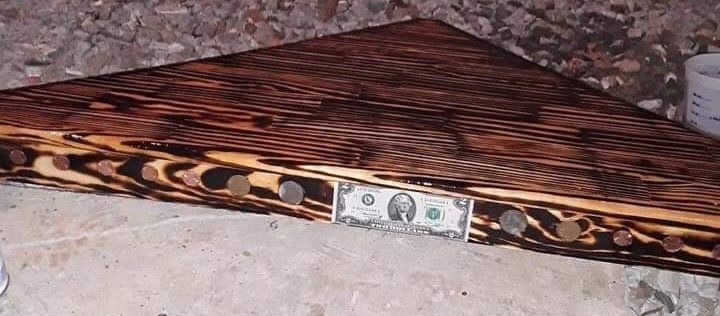 Piece of wood with a unique design