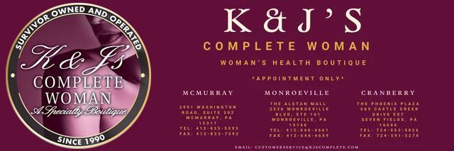 A logo for kaj 's complete woman shows a woman sitting down