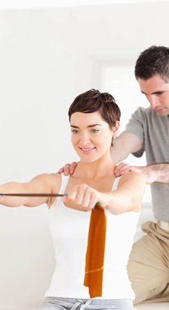 a woman with a chiropractor