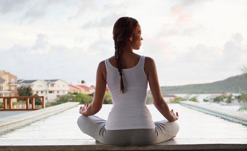 back view of a woman