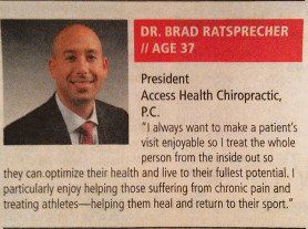 DR. Brad in News paper