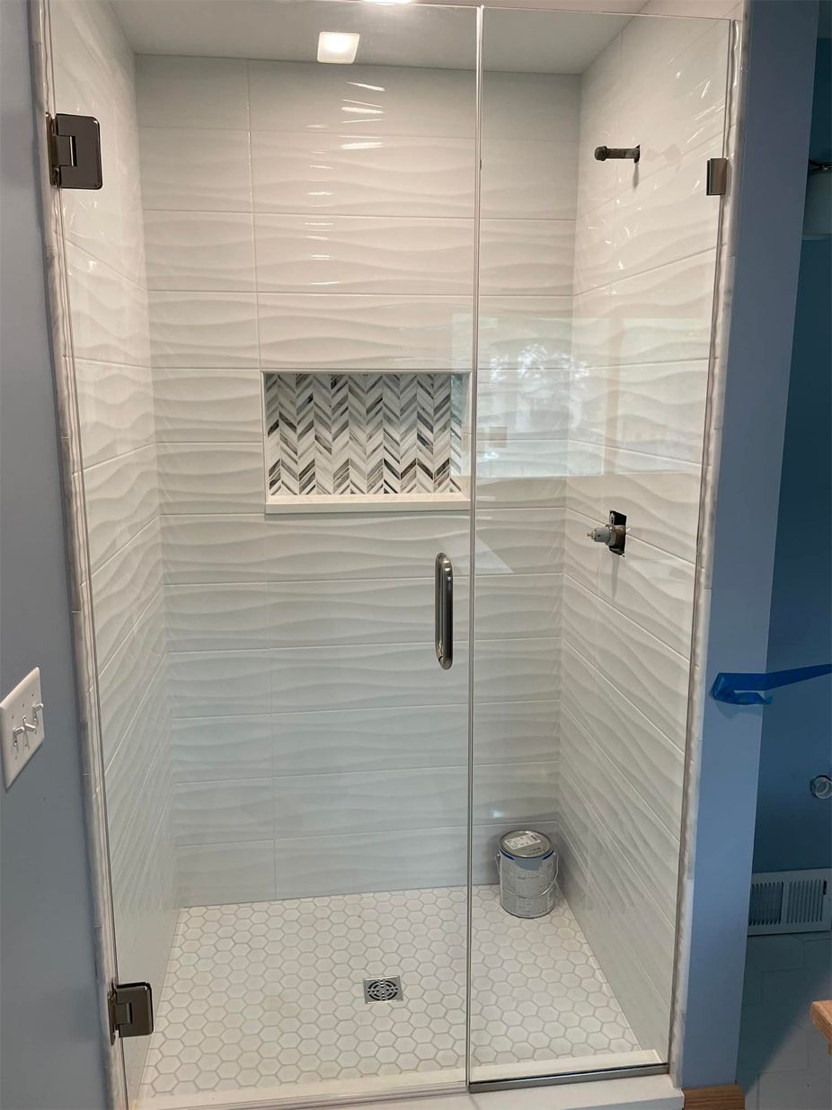 Glass shower door