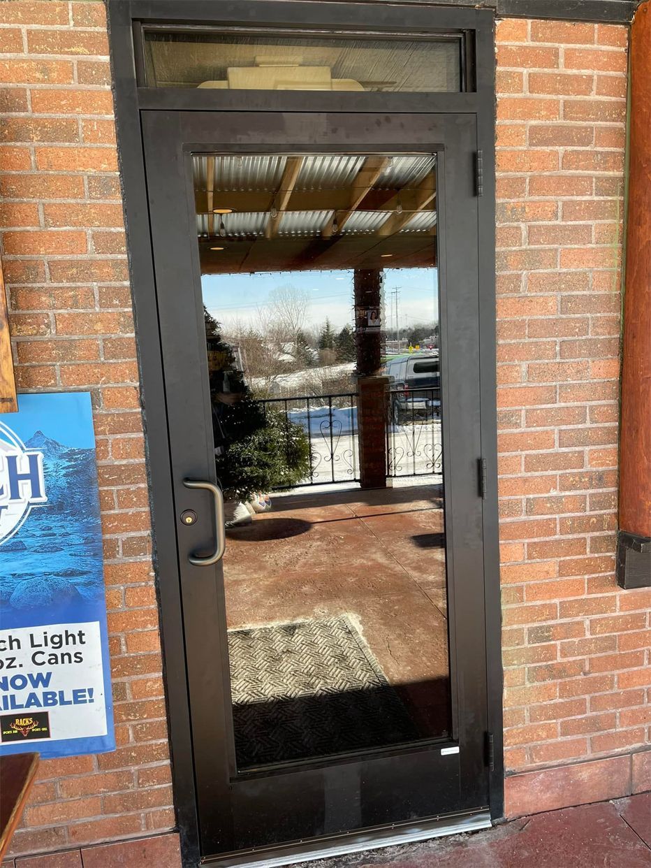 Commercial glass door