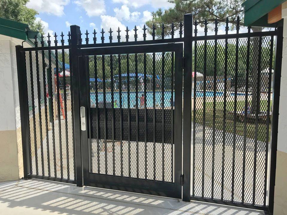 Ornamental fence gate