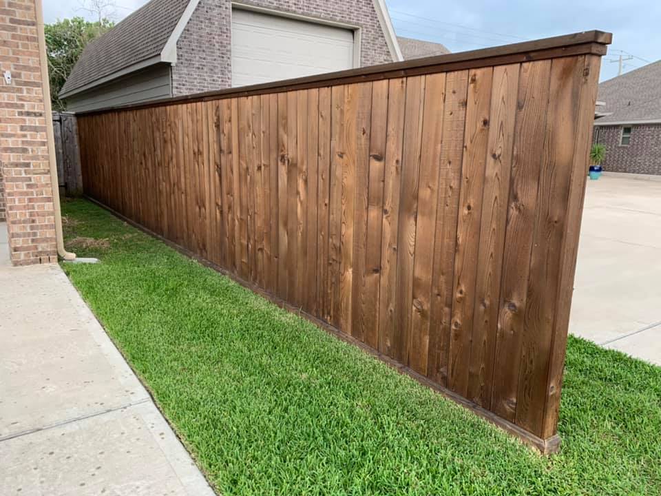 Wood fence