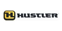Hustler logo with black and yellow icon and bold black text on a white background