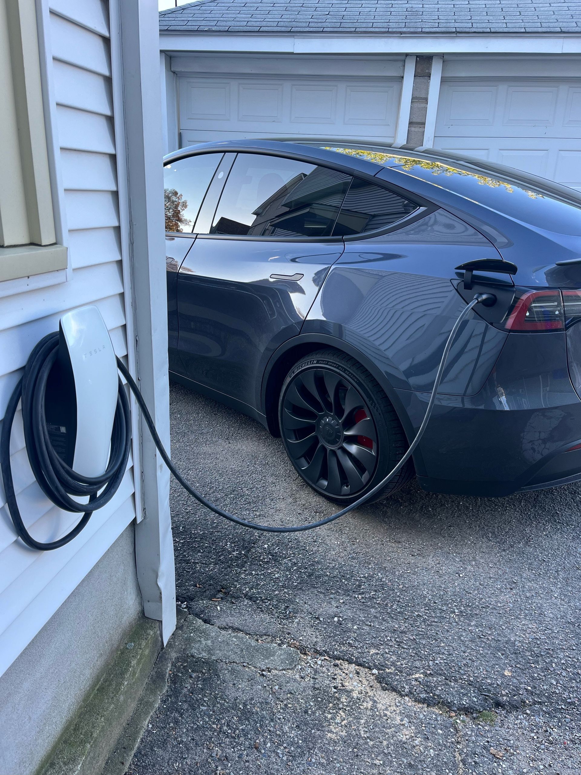 Charging Tesla car