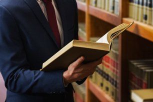 Lawyer holding a book