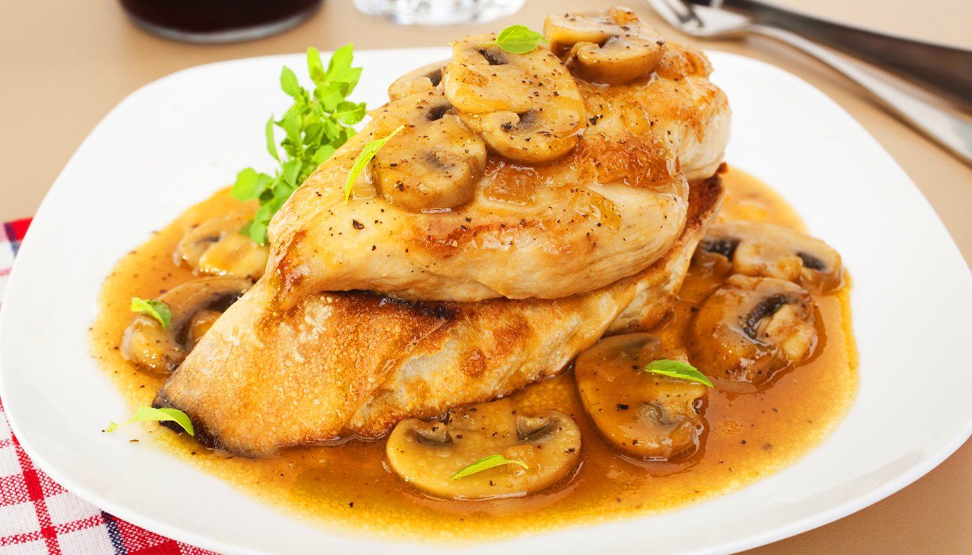 Chicken marsala menu