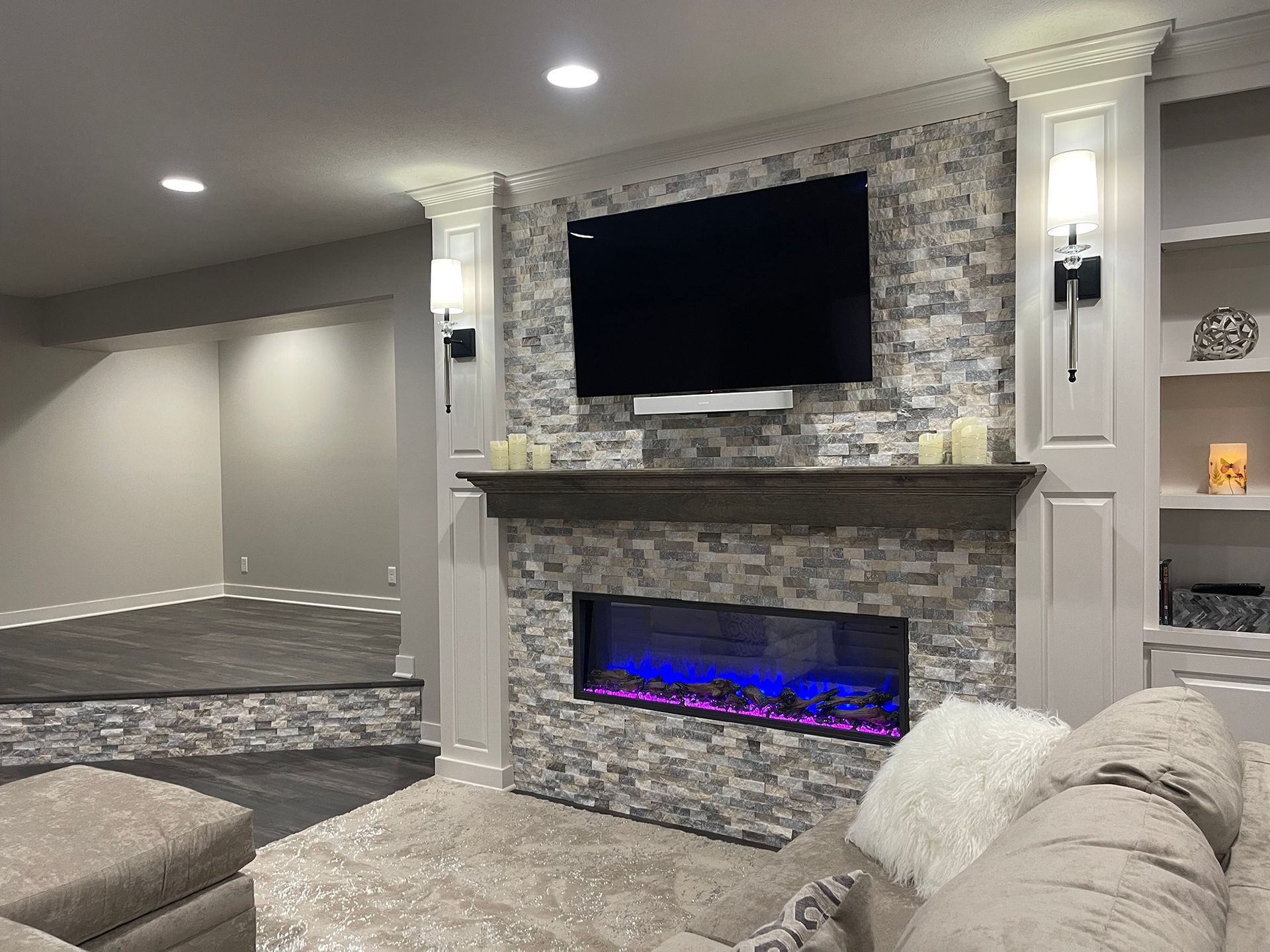 Basement Fireplace
