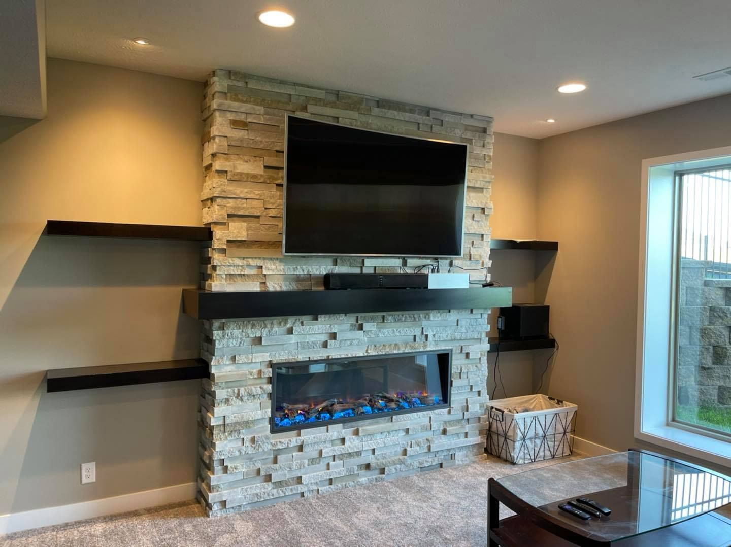 Basement Fireplace