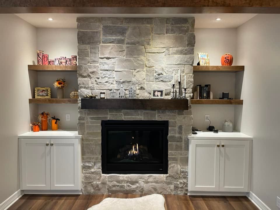 Basement Fireplace