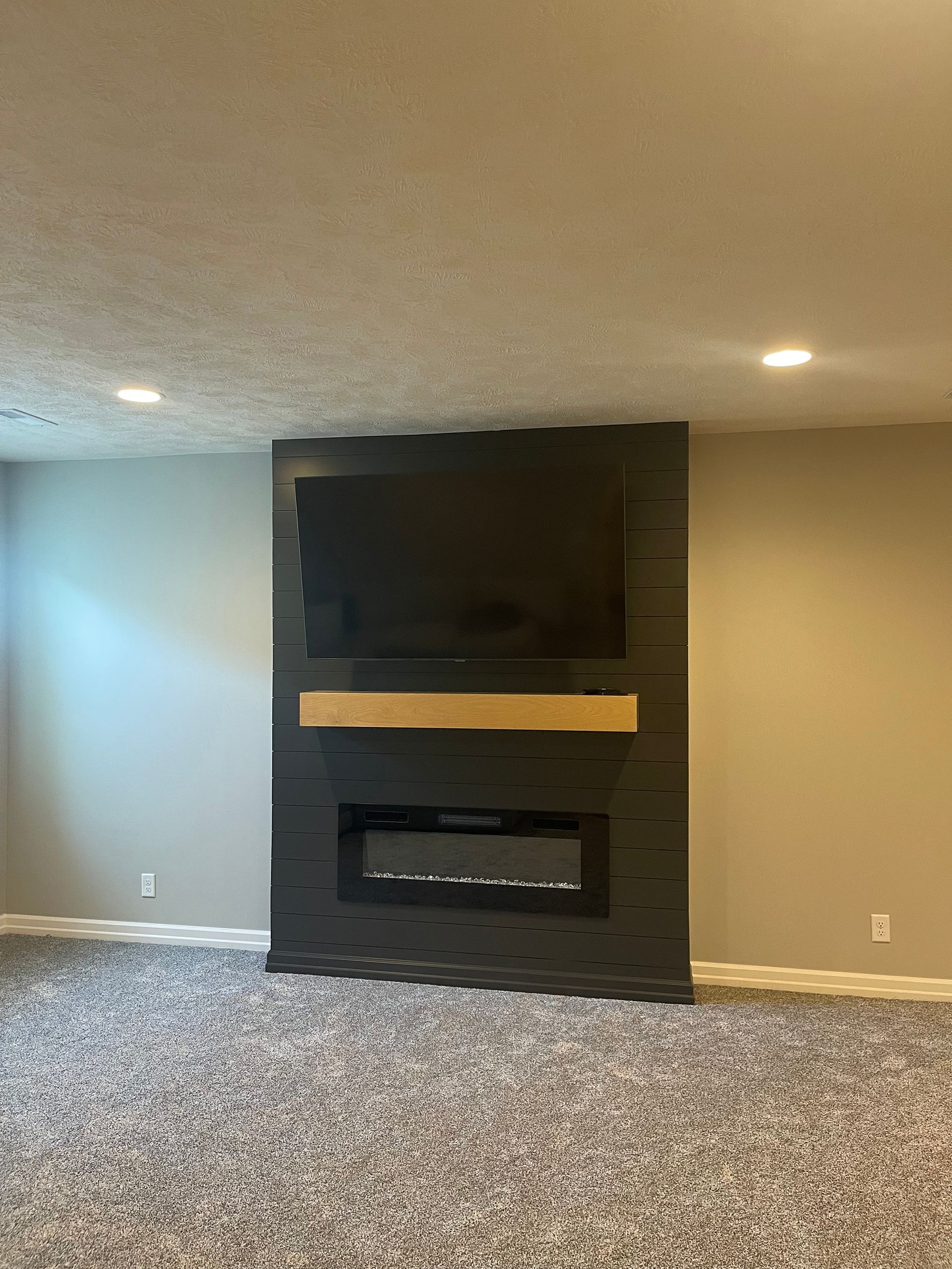 Basement Fireplace