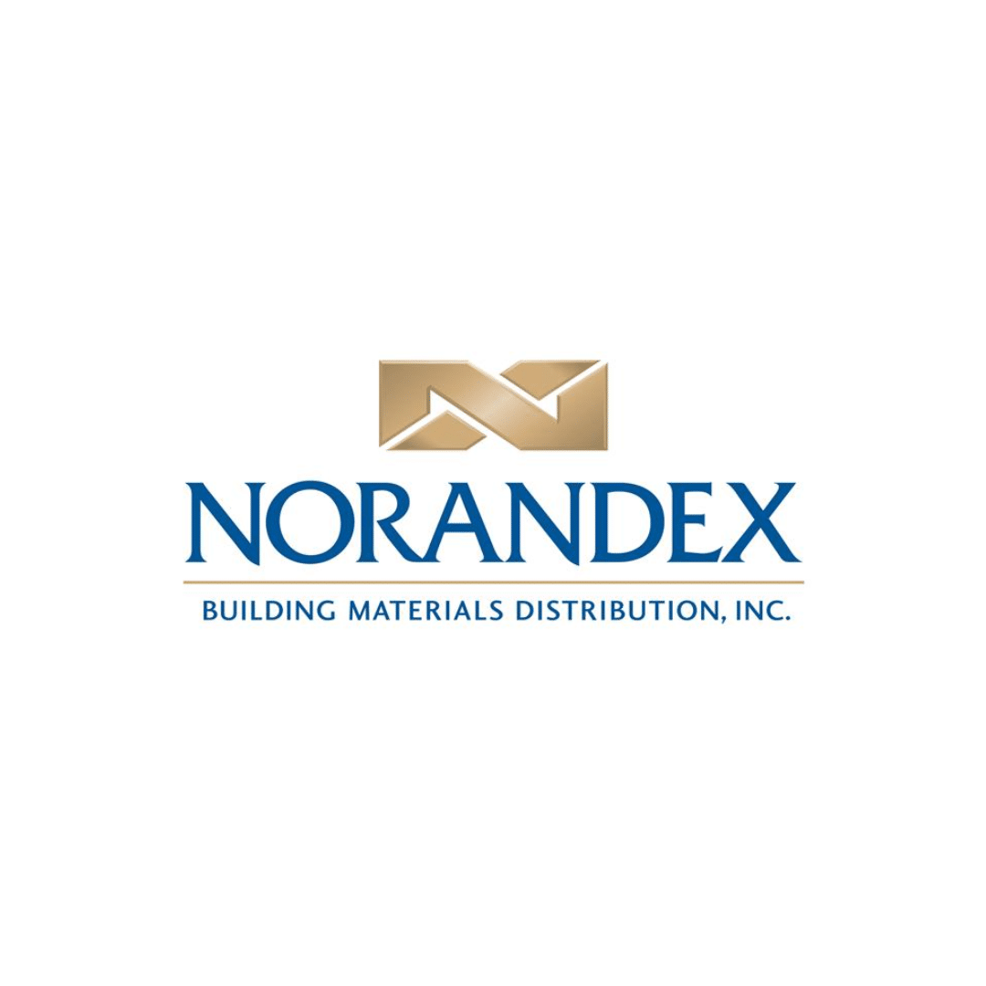 The logo for norandex building materials distribution inc.