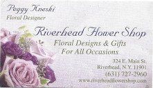 Riverhead Flower Shop business card