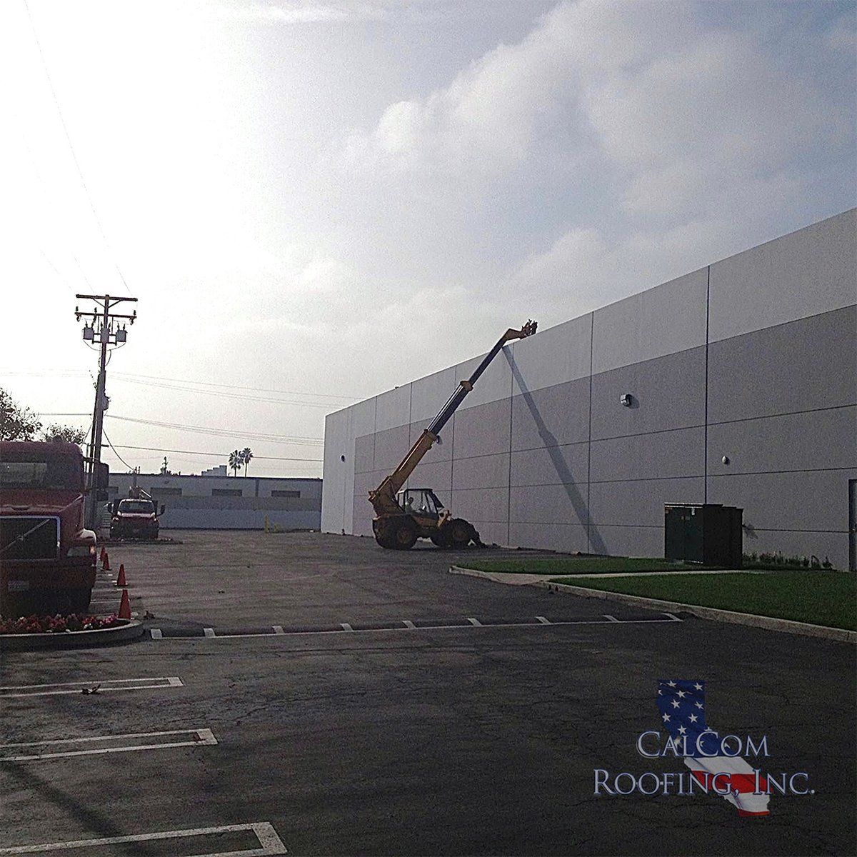 Commercial roof installation