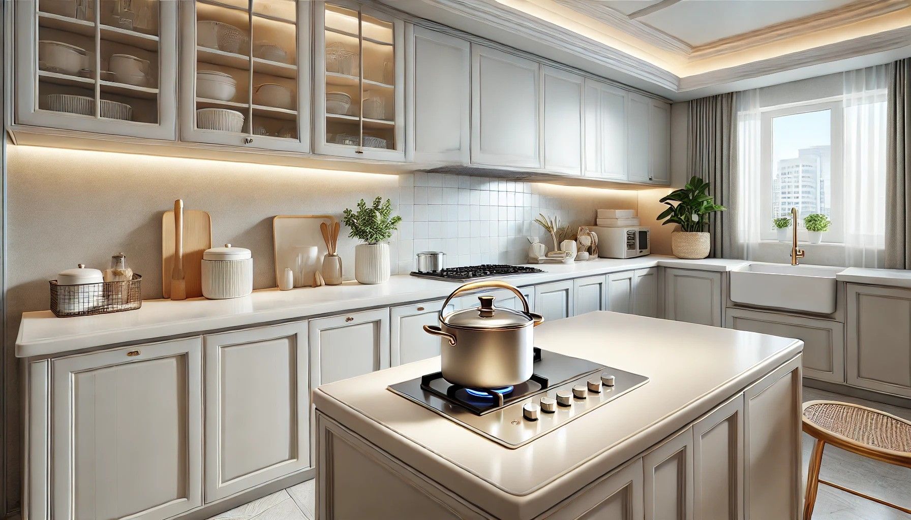 Porcelain Countertop - Port Charlotte Kitchen