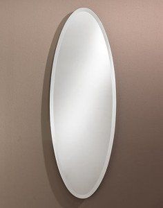 Frameless mirror