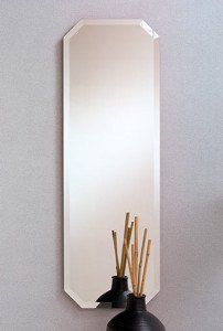 Frameless mirror