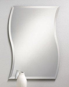 Frameless mirror