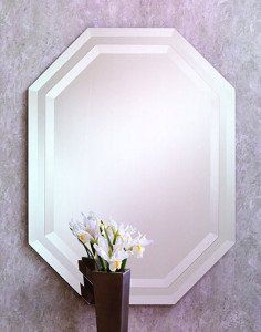 Frameless mirror