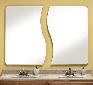 Frameless mirror