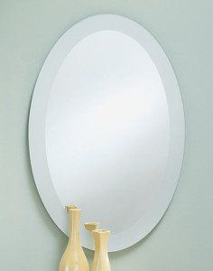 Frameless mirror