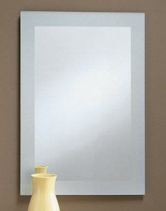 Frameless mirror