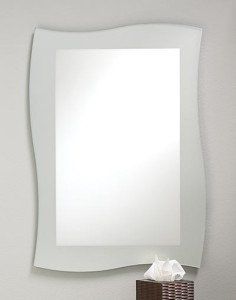 Frameless mirror