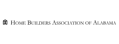Home Builders Association of Alabama logo with a house icon and text.