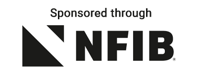 Sponsored by NFIB logo. Black and white.