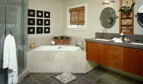 Bathroom with tub