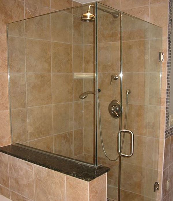 bathroom glass gate