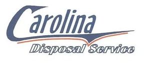 Carolina Disposal Service logo in blue and red.