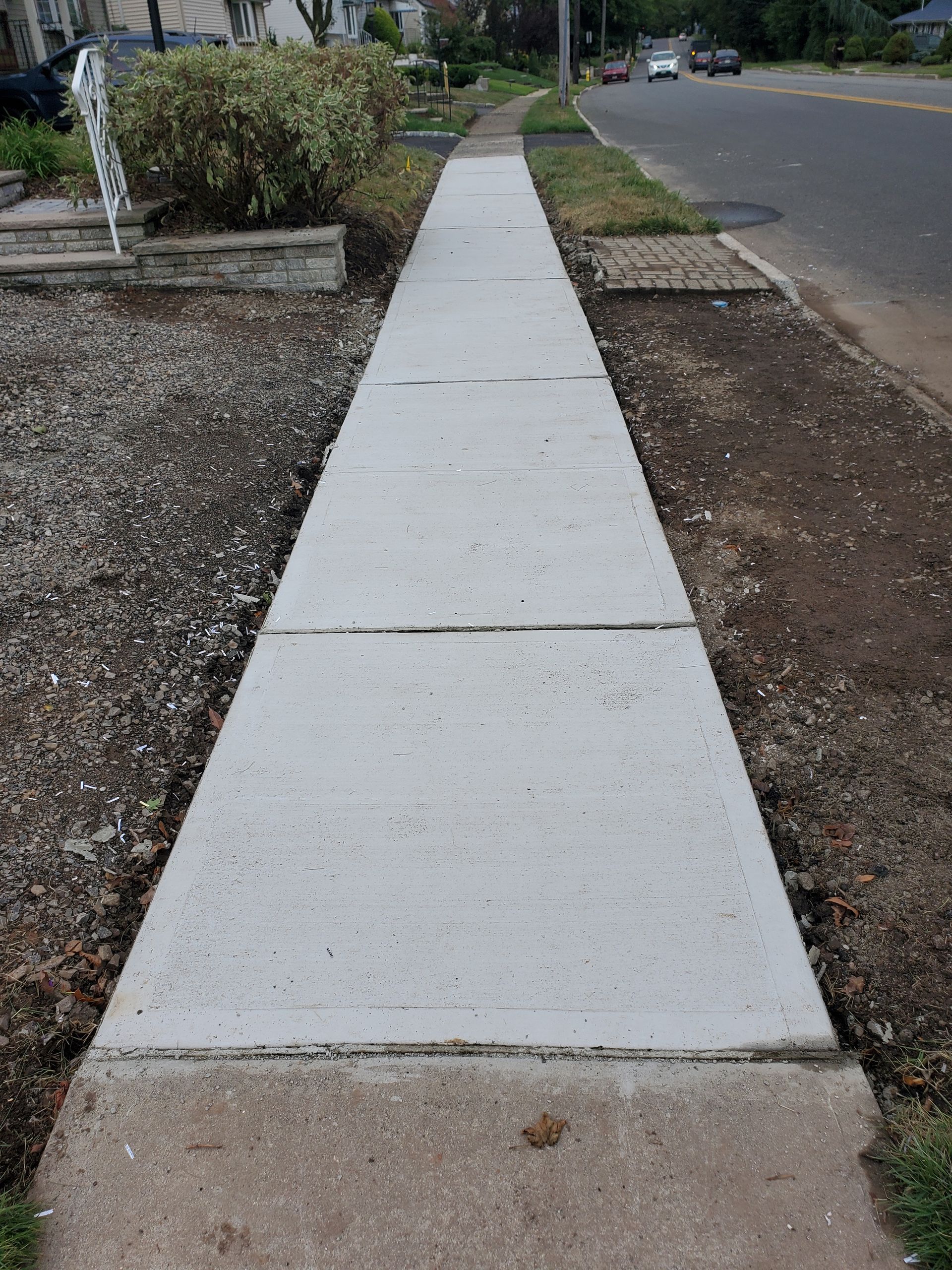Concrete walkway