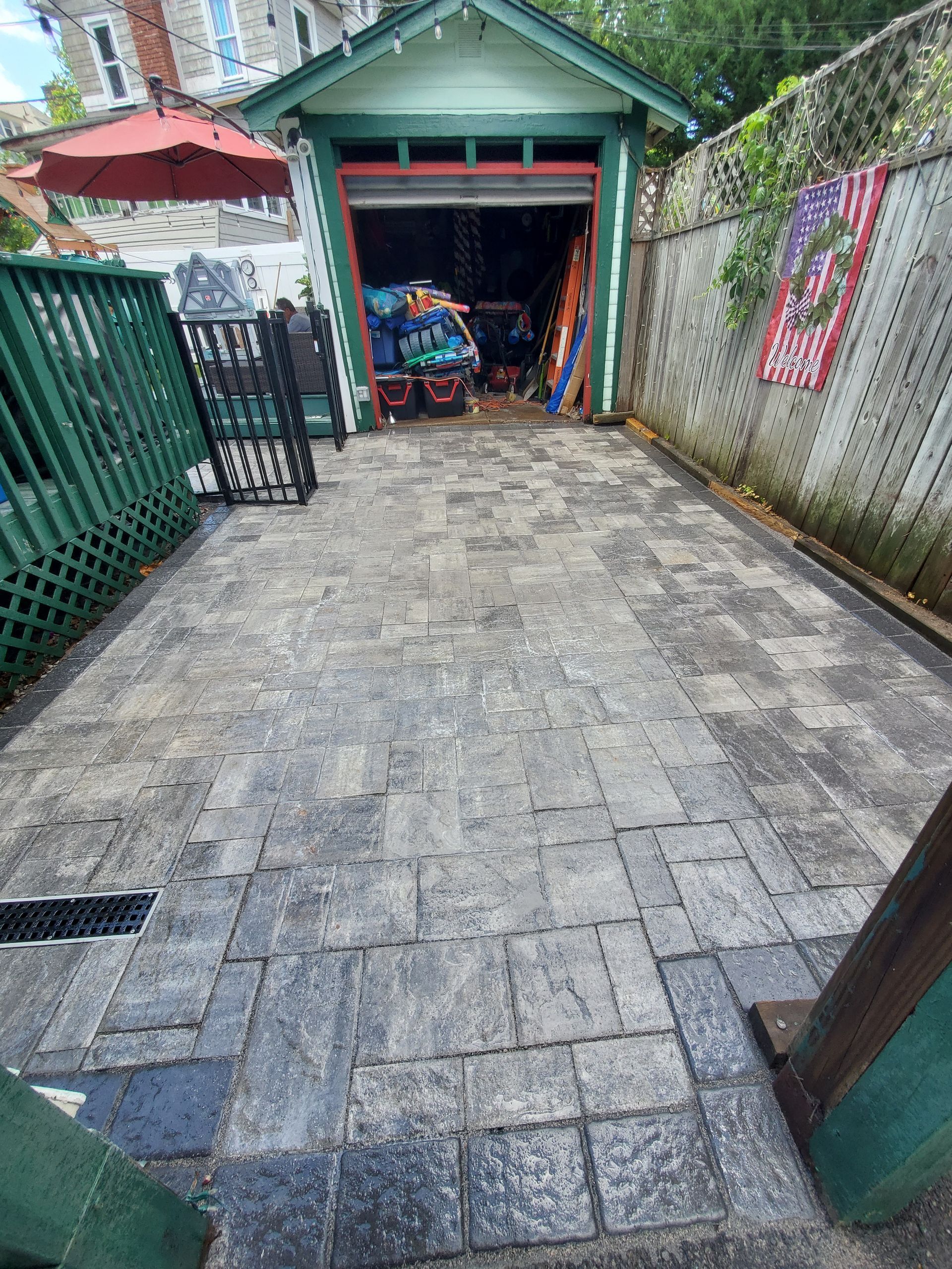 Concrete patio