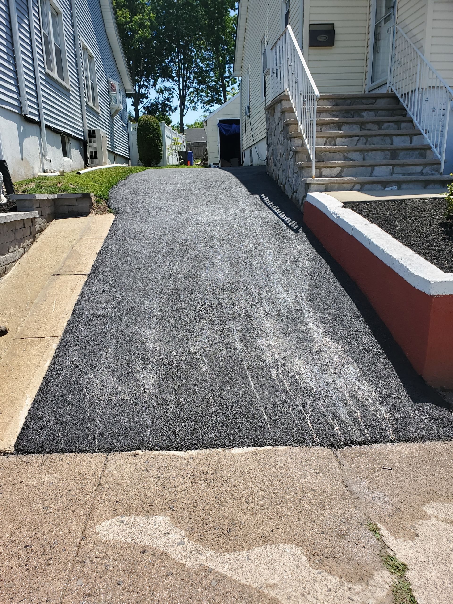 Concrete driveway