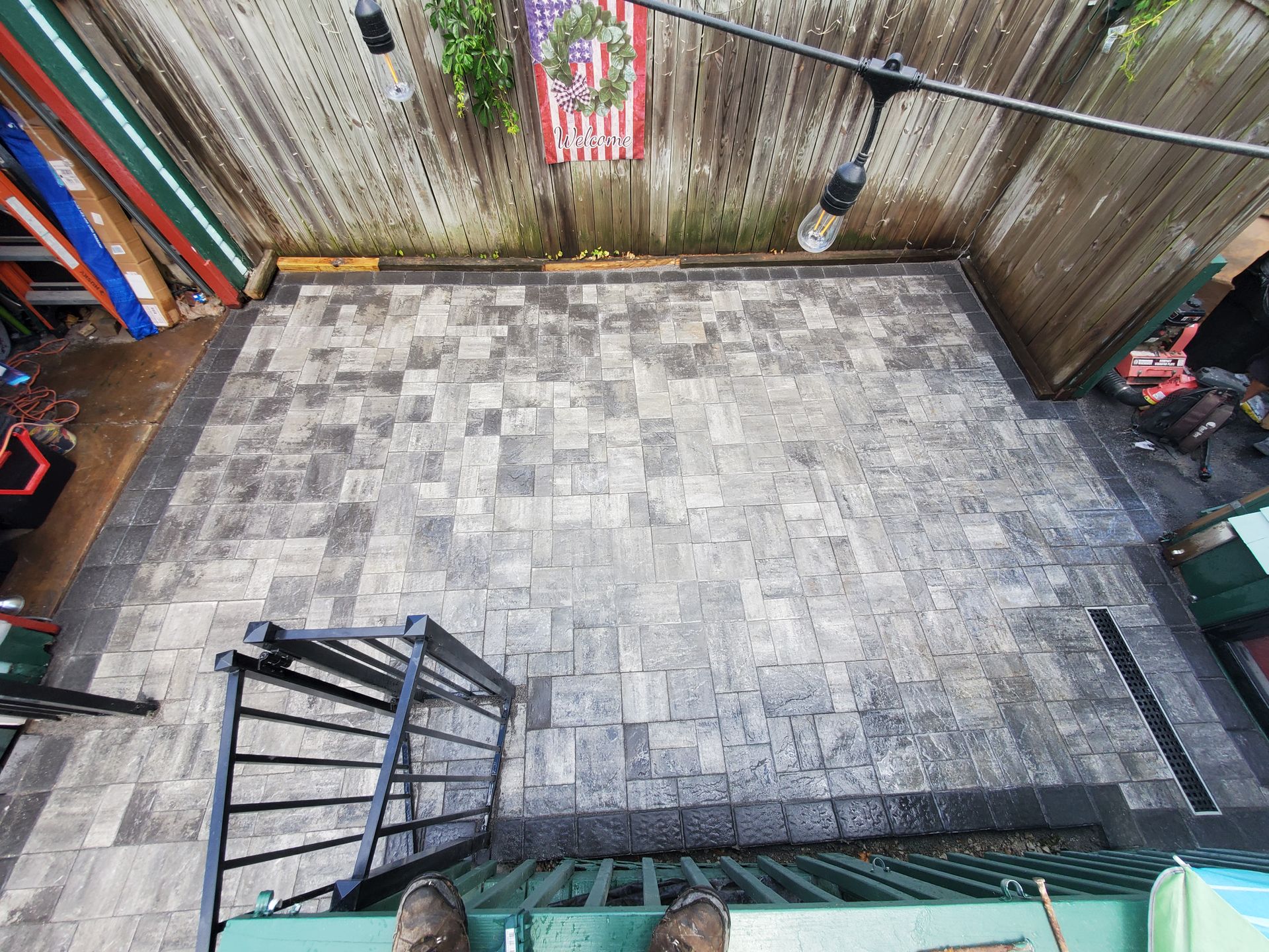 Concrete patio