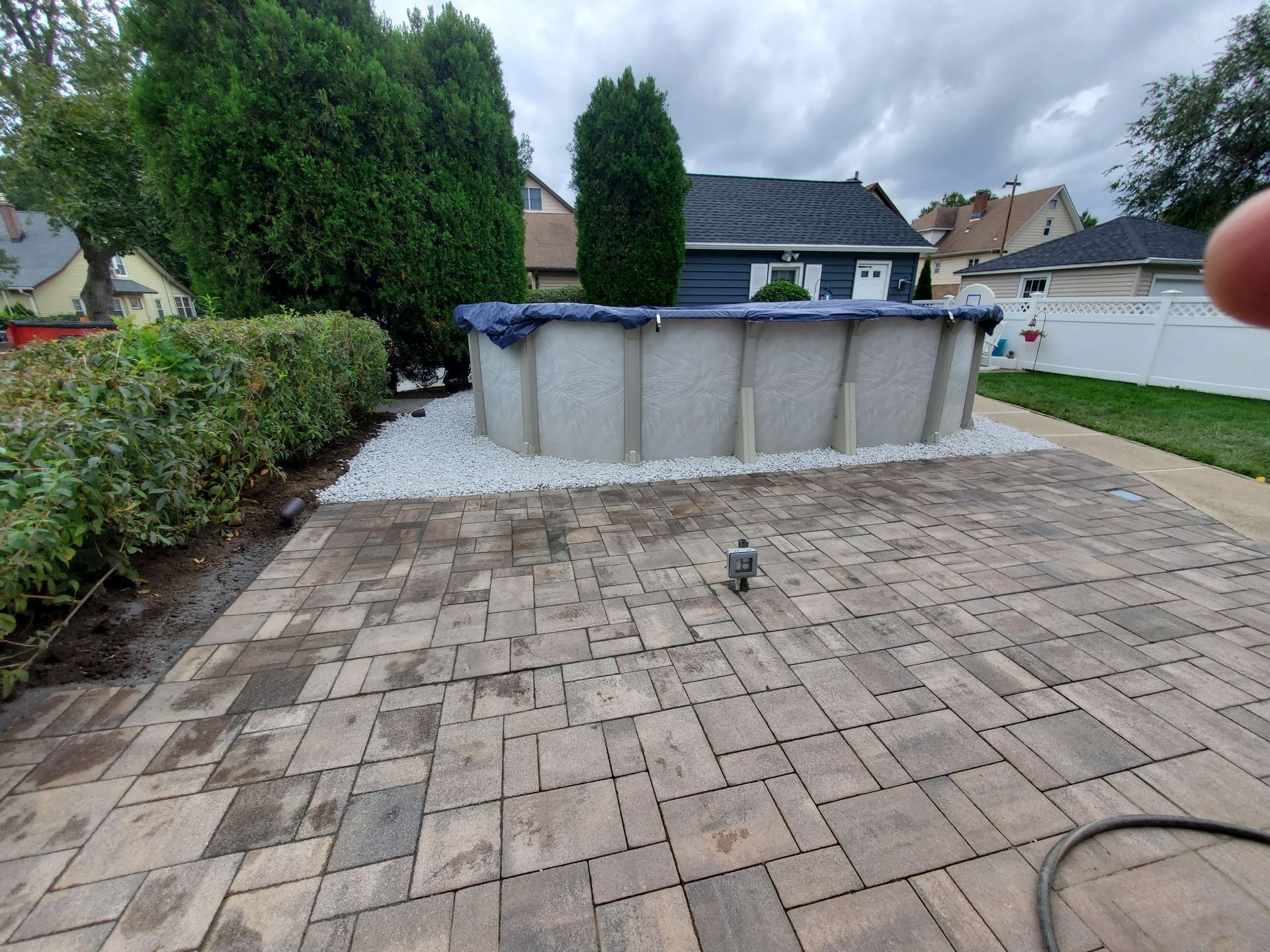 Concrete patio