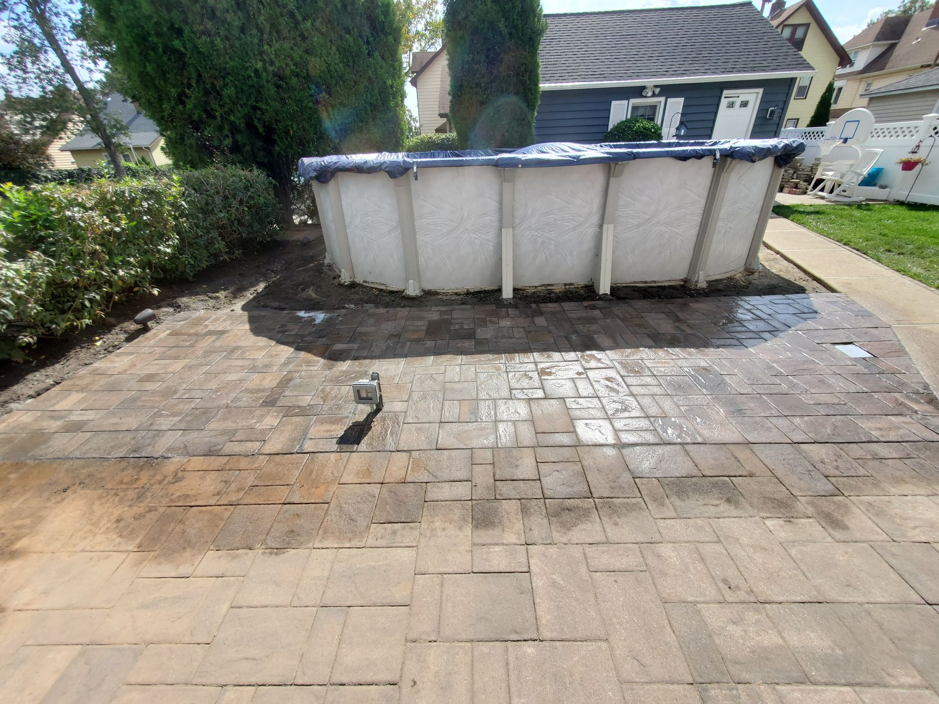 Concrete patio