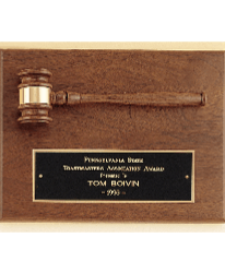 Gavel plaque