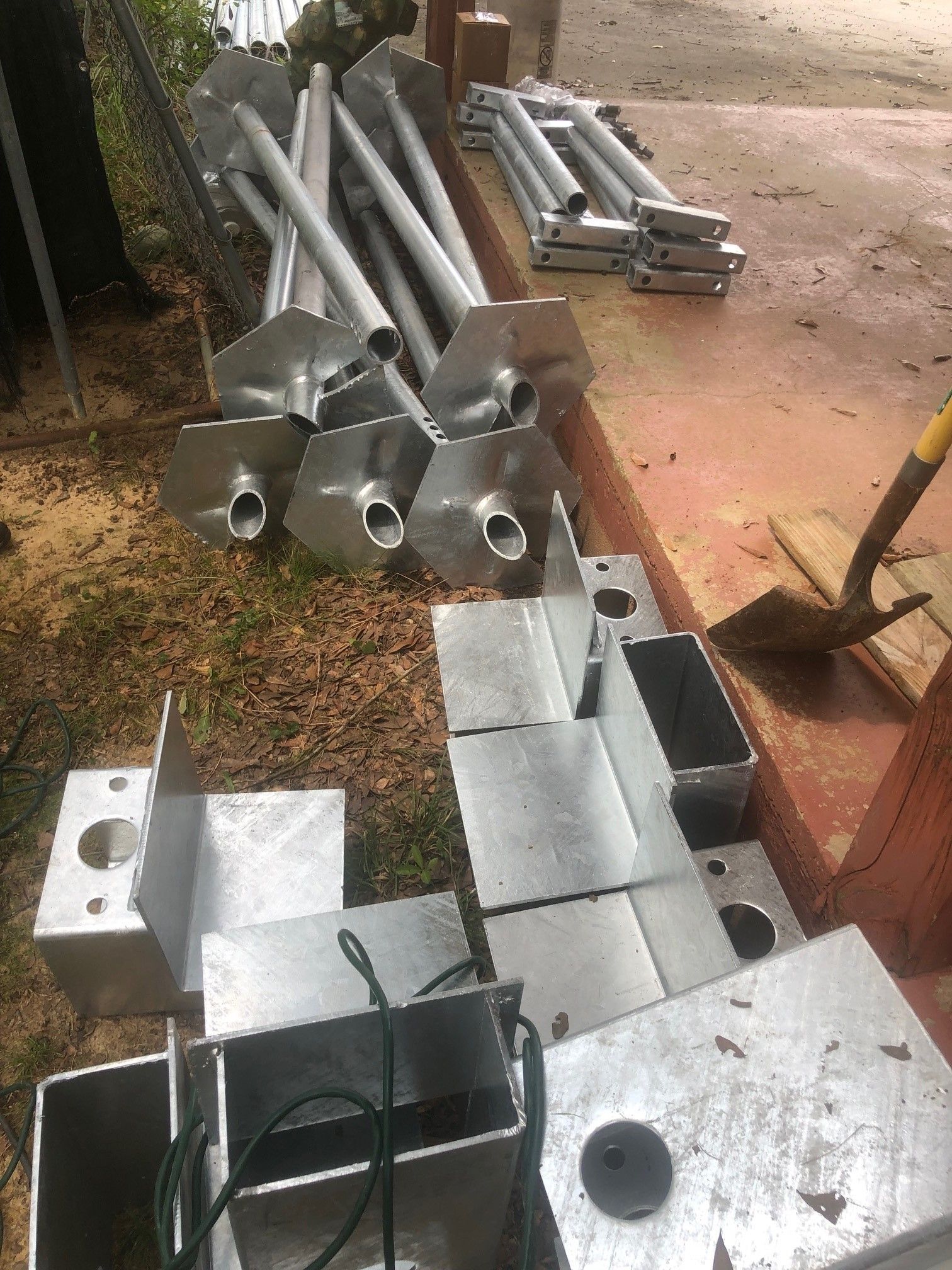 steel foundation for helical pier