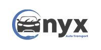 Logo of Onyx Auto Transport, a car silhouette inside a blue circle, with the word 