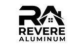 Revere Aluminum logo with stylized black &ldquo;RA&rdquo; and house icon above the company name