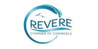 Revere Chamber of Commerce logo with blue circular wave design and text