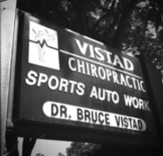 Vistad Chiropractic sign board