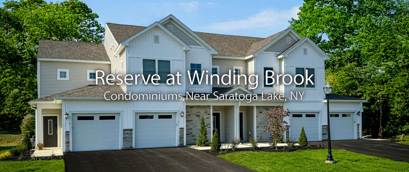 Exterior view of a multi-unit condominium complex, 